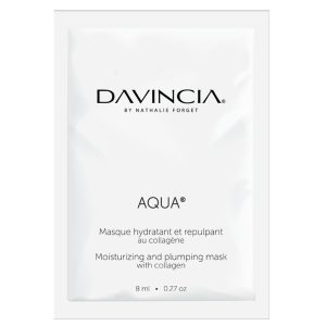 AQUA Masque hydratant et repulpant au collagène – Répare et hydrate intensément pour un visage repulpé et visiblement plus jeune.